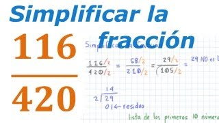 Simplificar Una Fracción  Simplify A Fraction [upl. by Ellatnahc457]