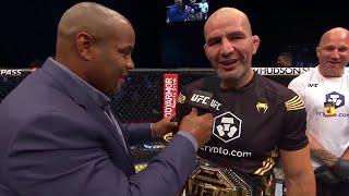 UFC 267 Glover Teixeira Octagon Interview  New UFC Light Heavyweight Champion [upl. by Benildas]