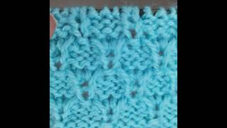 Continental knitting Beautiful knit stitch pattern for fall projects [upl. by Philis490]