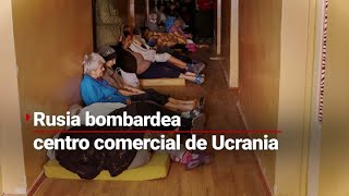 VIVIENDO CON TERROR  Rusia bombardea centro comercial de Ucrania se reportan víctimas [upl. by Cirda4]