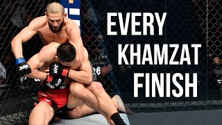 EVERY Khamzat Chimaev Finish SO FAR Khamzat Chimaev 2022 Highlights  The Wolf [upl. by Lurlene]