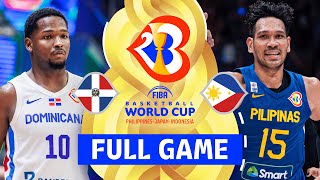 Dominican Republic v Philippines  Full Basketball Game  FIBA Basketball World Cup 2023 [upl. by Diehl]