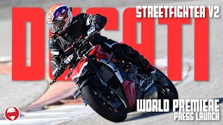 THIS is the BEST Ducati weve EVER RIDDEN  2022 Ducati Streetfighter V2  Press Launch [upl. by Nereus926]