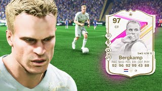 97 FUTTIES ICON BERGKAMP PLAYER REVIEW  EA FC 24 ULTIMATE TEAM [upl. by Zsolway242]