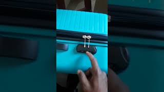 Safari trolley bag lock unlock [upl. by Ayotahc840]