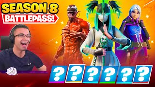 Nick Eh 30 reacts to SEASON 8 Intro and Battle Pass [upl. by Anaeel]