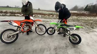 Ktm sx 85 🟠 amp Kawasaki kx 65 🟢🔥WILDOUT🔥 [upl. by Einwahs]