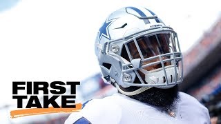 Ezekiel Elliott was pouting like a baby vs Broncos  First Take  ESPN [upl. by Risan496]