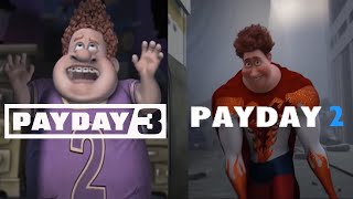 Snotty boy glow up meme but its PAYDAY [upl. by Rego]