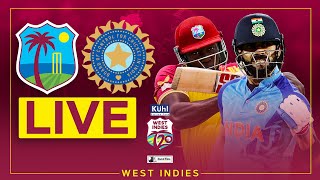 🔴 LIVE  West Indies v India  5th Kuhl Stylish Fans T20I powered by Black and White [upl. by Riocard446]