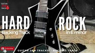 Hard Rock Guitar Backing Track in E minor  Guitar Jam Tracks backingtrack rockguitar [upl. by New814]