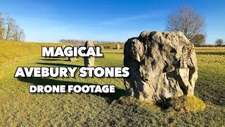 The Magical Avebury Stones UK by drone in 4K [upl. by Alf774]