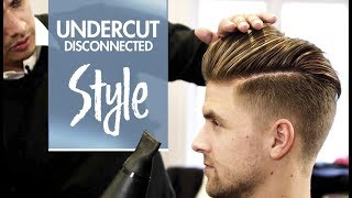 Undercut hairstyle disconnected  Mens hair amp styling Inspiration [upl. by Childers]