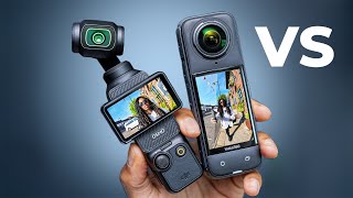 DJI Osmo Pocket 3 vs Insta360 X4 Best vlogging camera [upl. by Willamina678]