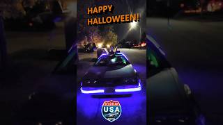 Halloween Animatronic Light Show w Delorean  WARNING Scary Ending Share amp Scare your friends [upl. by Adamis340]