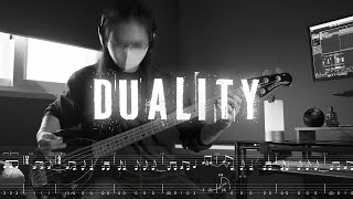 Slipknot  Duality  Bass Cover with PlayAlong Tab [upl. by Arelc]