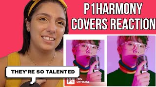 P1HARMONY COVERS Maniac Good For U TOMBOY etc  REACTION [upl. by Aurel872]