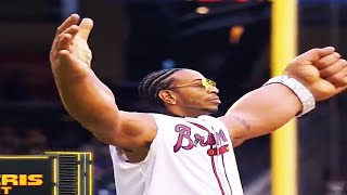 Ludacris Throws Out First Pitch at Braves Game  Rockies vs Braves  2024 MLB Highlights [upl. by Otreblif]