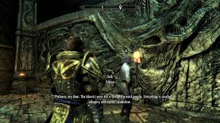 Skyrim Special Edition  Alduins Wall Sky Haven Temple Learn The Secret of Alduins Wall Esbern [upl. by Marshall]