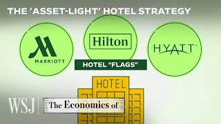 Why Marriott Hilton and Hyatt Don’t Actually Own Most of Their Hotels  WSJ The Economics Of [upl. by Isle]