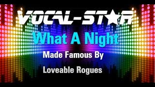 Loveable Rogues  What A Night Karaoke Version with Lyrics HD VocalStar Karaoke [upl. by Ahsaeym]