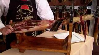 Cómo cortar un Jamón Ibérico de Bellota [upl. by Gomar]