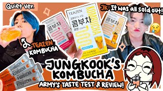 I Tried Jungkooks Kombucha on VLIVE 🍵  BTS 방탄소년단 정국 티젠 콤부차 TEAZEN Kombucha Review amp Unboxing [upl. by Mojgan]