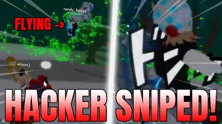 YBA SNIPING A FLYING HACKER IN SBR WITH STONE FREE [upl. by Dole]