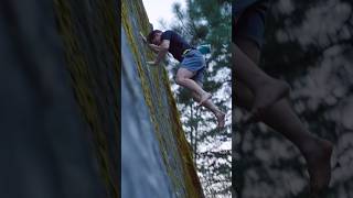 Huge Razorblade Slab Fall 😬climbing [upl. by Fiora]