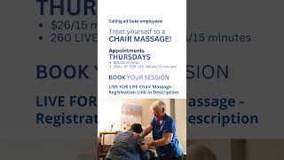 Schedule a Chair Massage Think New Thursdays shorts [upl. by Imerej673]