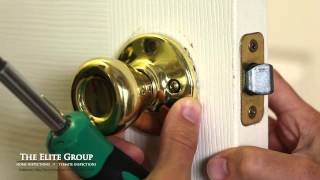 How to Fix a Stuck Door Latch  The Elite Group Property Inspections [upl. by Ruthven509]