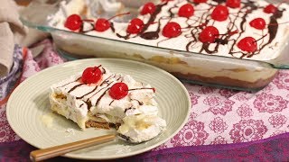 NoBake Banana Split Dessert [upl. by Bovill]