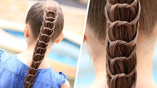 How to Create a Knotted Ponytail  Cute Hairstyles [upl. by Aliuqahs]