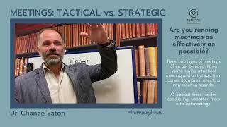 MEETINGS Strategic vs Tactic [upl. by Adlesirc886]