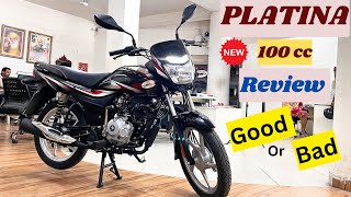 Bajaj New Platina 100cc Bike Update Price Mileage Features Top Speed Detail Review  Platina 100 [upl. by Alyss729]