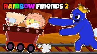 Mongo e Drongo em RAINBOW FRIENDS 2 Parte FINAL na Montanha Russa [upl. by Trebliw]