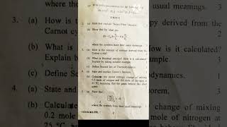 PHYSICAL CHEMISTRY BSc 4th SEM QUESTION PAPER 31 MAY 2024  KURUKSHETRA UNIVERSITY KUK [upl. by Yerxa]