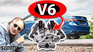 Why Not to Buy a V6 Car Inline 4 Cylinder vs V6 Engine [upl. by Liva]