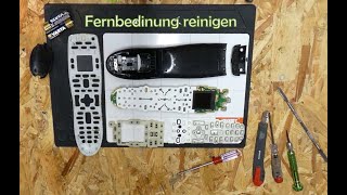 Fernbedienung reinigen öffnen Logitech Harmonie 600 oder andere [upl. by Cirnek]