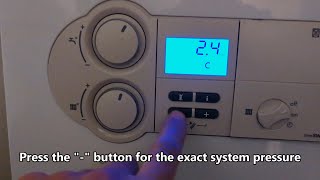 How to lower the pressure on a Vaillant combi boiler [upl. by Kleper640]