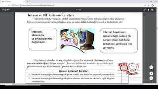 İnternet Etiği ve Bilişim Teknolojileri kullanım kuralları  6sınıf [upl. by Alasdair]