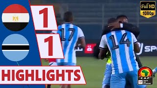 Egypt vs Botswana 11  AFCON 2025 Qualifiers  Watch all Goals and Extended Highlights  Full HD [upl. by Peterman]