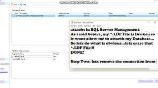 Microsoft SQL  Fixing SQL LDF File [upl. by Hailed83]