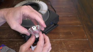 How to Replace a Bulb in a Slide Projector [upl. by Del]