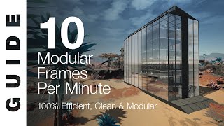 UPDATE5 100 EFFICIENT Modular Frame Factory  10  minute SATISFACTORY GUIDE [upl. by Miran335]