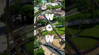 Riding the Steepest Dive Coaster in the World Dr Diabolicals Cliffhanger at Six Flags Fiesta TX [upl. by Isnam104]