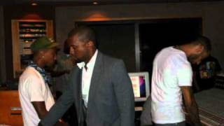 Pharrell  Kanye amp swizz Beatz in the studio make a beat li [upl. by Aniret]