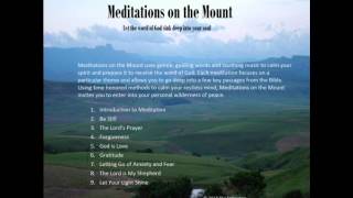 Letting Go of Anxiety and Fear  Christian Meditation  Meditations on the Mount [upl. by Pomfret]