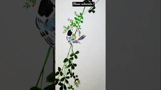 Drawing a bird loosely with brush pens art [upl. by Emelina]