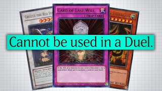 These YuGiOh Cards are ILLEGAL to play [upl. by Yursa]